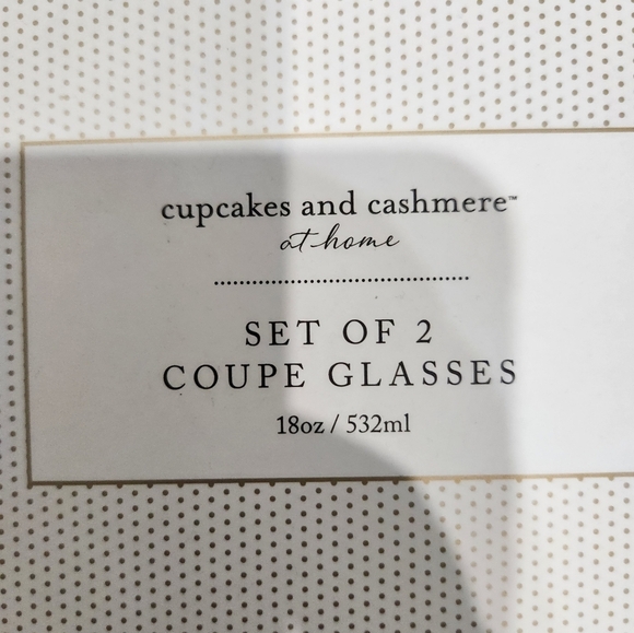 🔹️Cupcakes & Cashmere🔹️Champagne Coupe Glasses Colorful 3D Beaded Dots - Picture 6 of 7